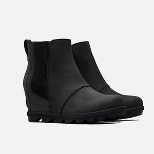 Sorel Joan of Arctic Wedge Chelsea Boot – Women’s 8 – Black Leather